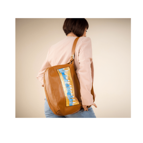 Borsa in pelle - Fillide - serie "paesaggi"
