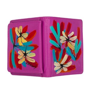 Portafoglio piccolo in pelle - Fucsia