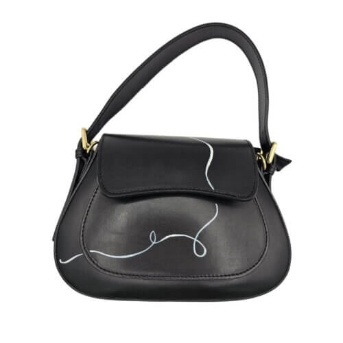 Borsa in pelle - Volo - Serie "minidecorations"