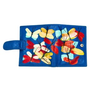 Portafoglio piccolo in pelle - Blue