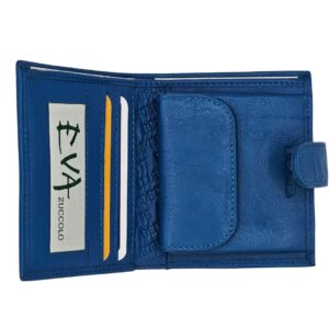 Portafoglio piccolo in pelle - Blue